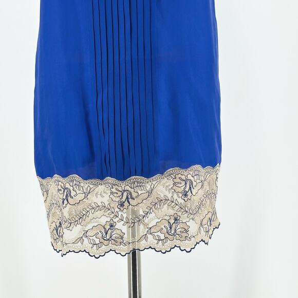 VTG Y2K Express Womens Silk Slip Dress XS Lace Coquette Whimsy Fairy Romantic - Picture 3 of 12